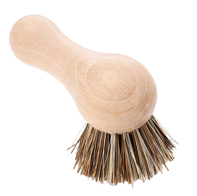 Beechwood Handle Pot Brush with Plant Fibre Bristles