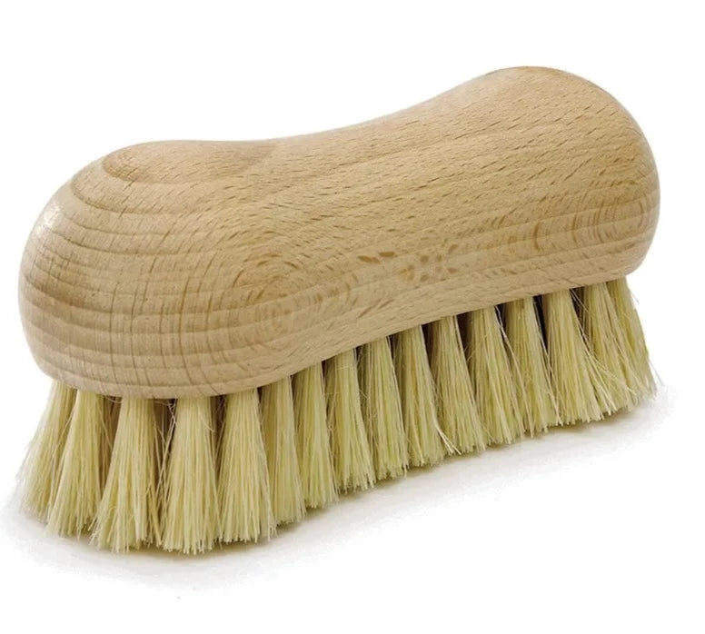 Beechwood Scrubbing Brush with Soft Plant Fibre Bristles