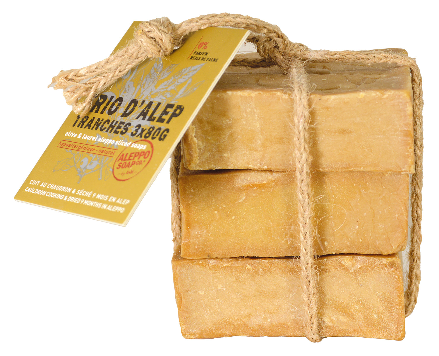 Aleppo Soap Slices | for all skin types | 3 x 80g