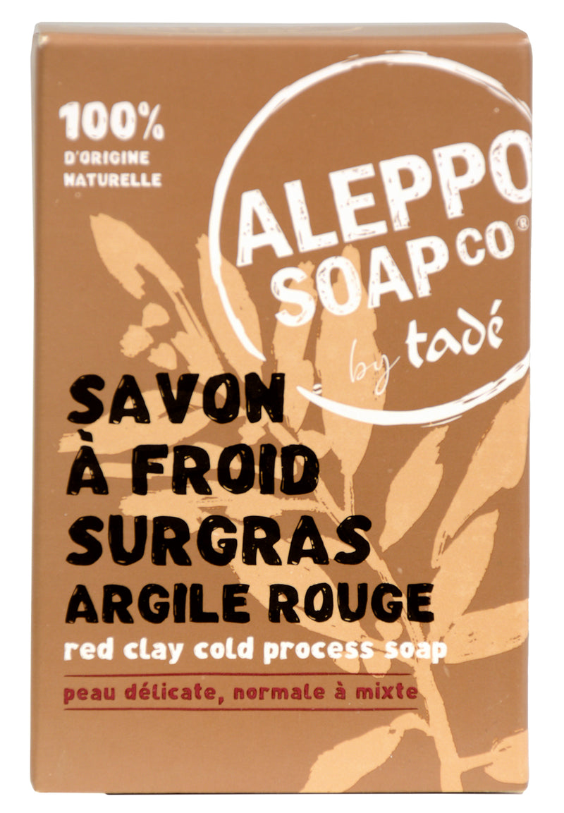 Aleppo Soap with Red Clay, for Fragile, Normal and Combination Skin | 150g