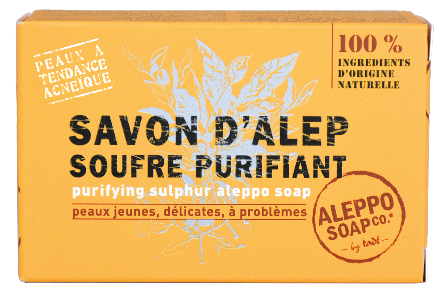 Aleppo Soap with Sulfur, for young, sensitive & problem Skin | 100g