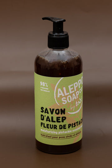 Pistachio Flower Aleppo Liquid Soap, Dry & Intolerant Skin | 500ml