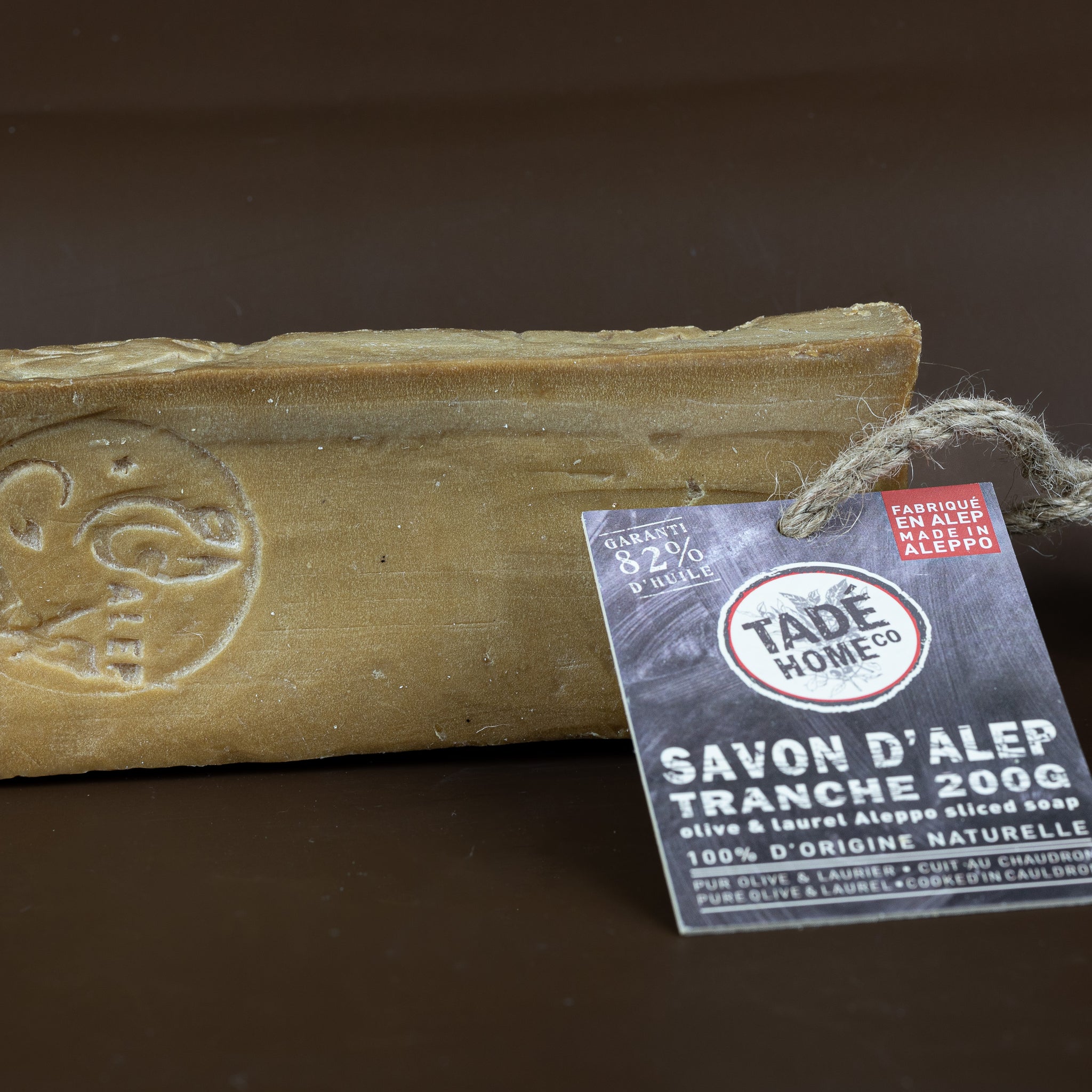 Aleppo Soap Slice on a Rope | for all skin types | 200G