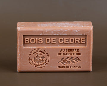 Cedar Wood (Bois de Cedre) French Soap with organic Shea Butter 125g