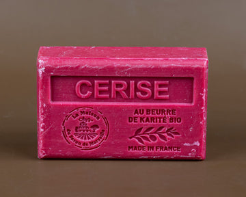 Cherry, French Soap with Organic Shea Butter, 125g