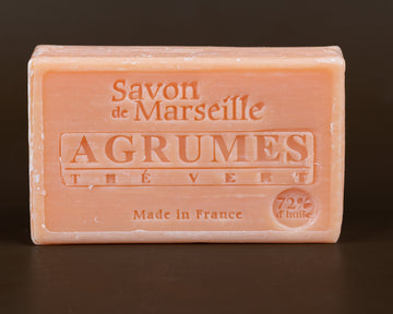 Citrus Fruit & Green Tea Savon de Provence, enriched with Sweet Almond Oil | 100g