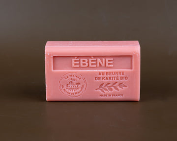 Ebony French Soap with Organic Shea Butter, 125g