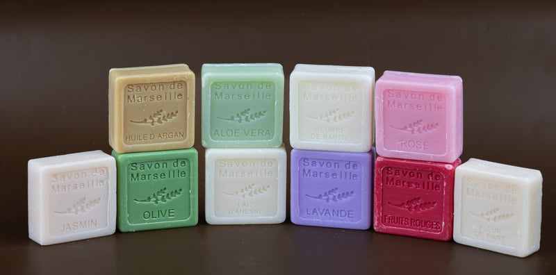 Fragranced Savon de Marseille Guest Soaps,  Individually wrapped | 10 x 30g