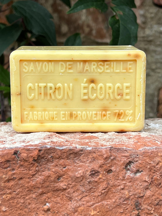 Exfoliating Lemon (Citron Écorce), Marseille Bath & Shower Bar, 250g