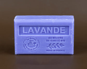 Lavender French Soap with Organic Shea Butter, 125g