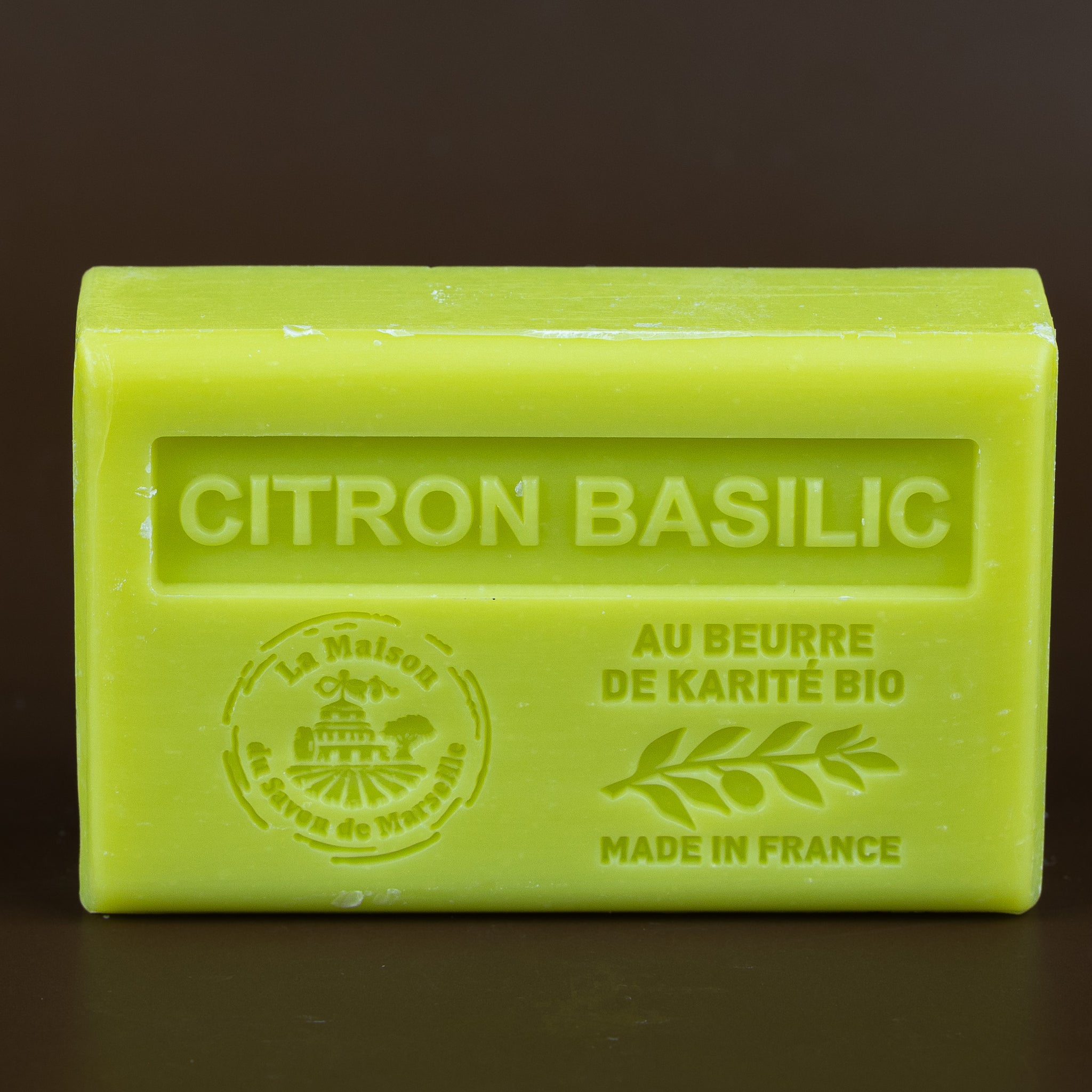 Lemon Basil (Citron Basilic) French Soap with organic Shea Butter 125g