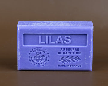 Lilac French Soap with Organic Shea Butter, 125g