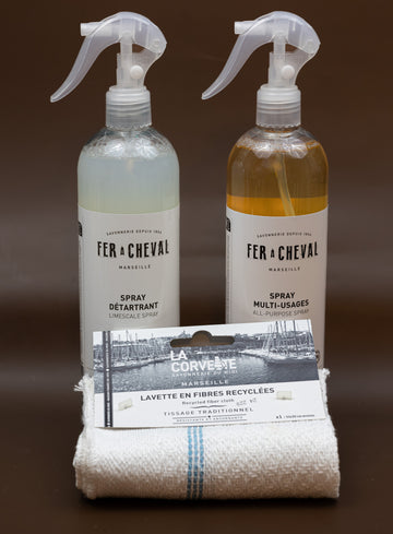 Natural Multi-Surface & Limescale Spray Duo with Cloth (Worth £20.50)