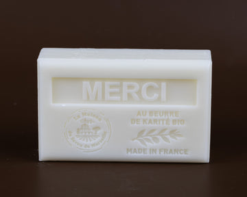 Merci, French Soap with organic Shea Butter 125g