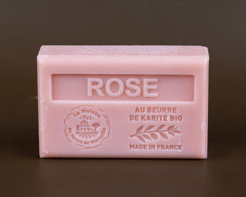 Rose French Soap with Organic Shea Butter, 125g