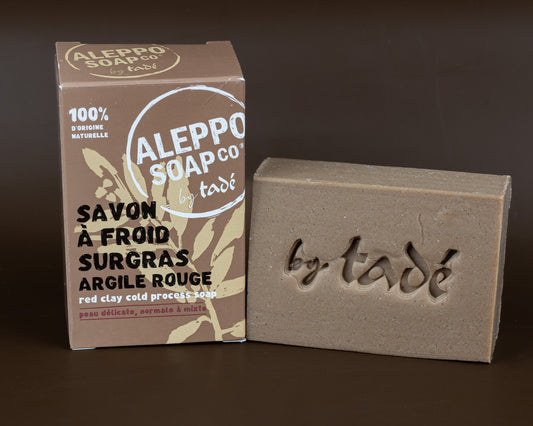 Aleppo Soap with Red Clay, for Fragile, Normal and Combination Skin | 150g