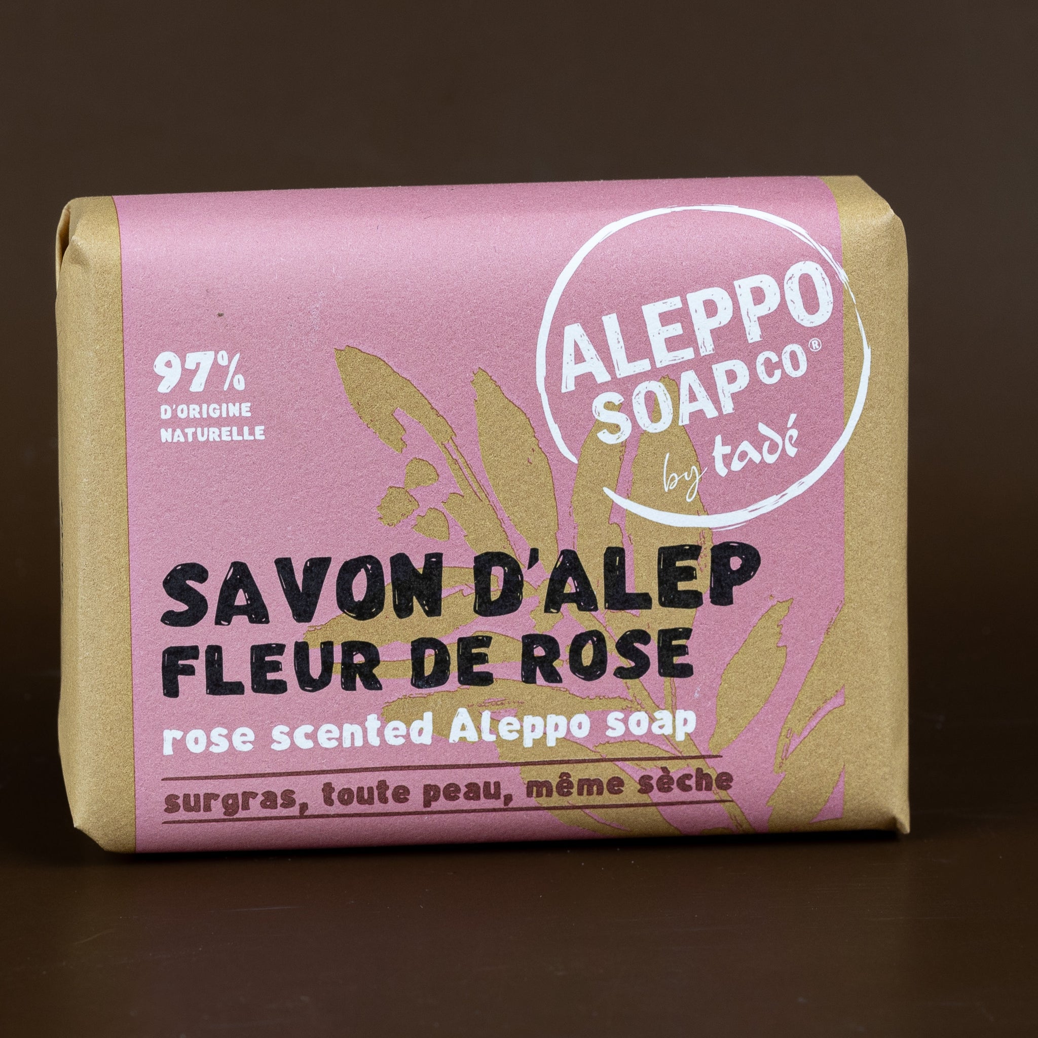 Ispahan Rose Flower Fragranced Aleppo Soap, for Dry and Intolerant Skin | 100g