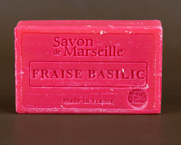 Strawberry & Basil Savon de Provence, enriched with Sweet Almond Oil | 100g