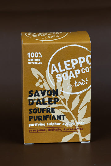 Aleppo Soap with Sulphur, for young, sensitive & problem Skin | 100g