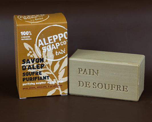 Aleppo Soap with Sulphur, for young, sensitive & problem Skin | 100g