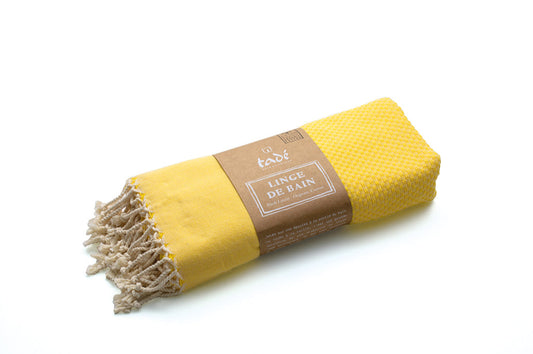 Hammam Towel, Organic Cotton, Yellow