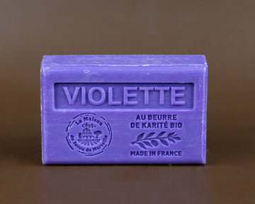 Violet, French Soap with organic Shea Butter 125g