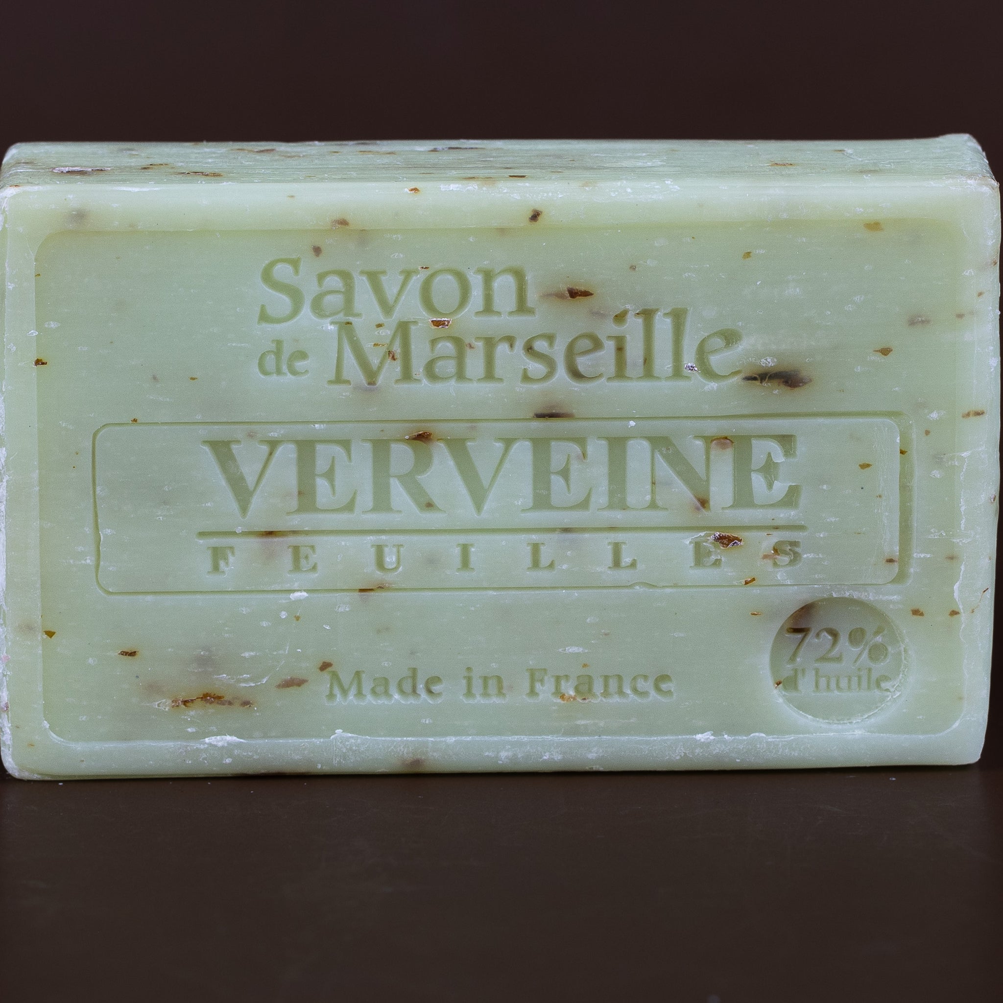 Crushed  Verbena Exfoliating Savon de Provence, enriched with Sweet Almond Oil | 100g