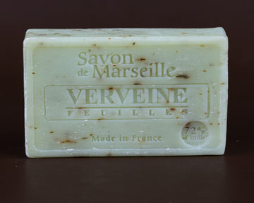 Crushed  Verbena Exfoliating Savon de Provence, enriched with Sweet Almond Oil | 100g