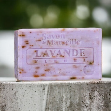 Lavender Savon de Provence, enriched with Lavender Flowers & Sweet Almond Oil | 100g