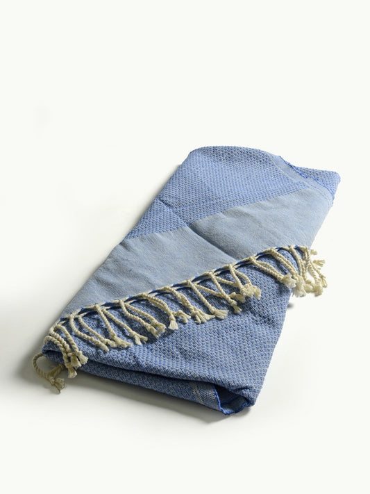 Hammam Towel, Organic Cotton, Blue