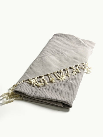 Hammam Towel, Organic Cotton, Grey