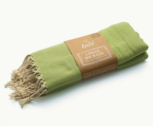 Hammam Towel, Organic Cotton, Green