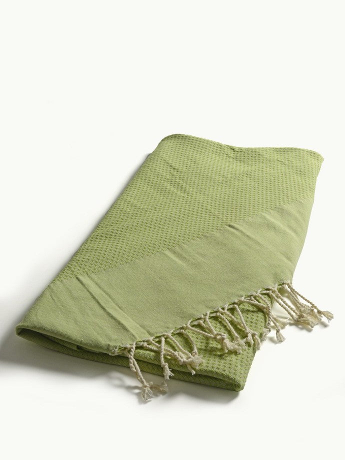 Hammam Towel, Organic Cotton, Green