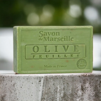 Olive Savon de Provence, enriched with Olive Leaves & Sweet Almond Oil | 100g