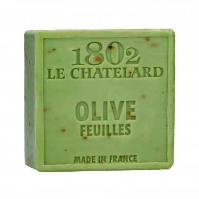 Olive Leaf Exfoliating Marseille Soap, 72% Coconut, Olive and Almond Oil, 100g |  PALM FREE