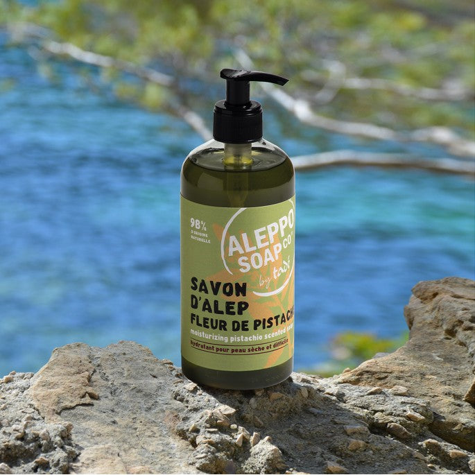 Pistachio Flower Aleppo Liquid Soap, Dry & Intolerant Skin | 500ml